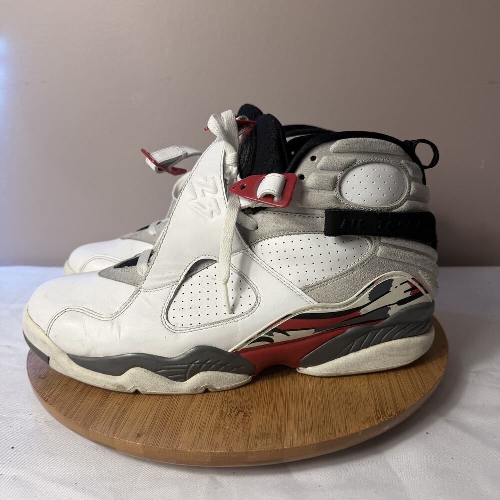 Men's Air Jordan 8 Retro Bugs Bunny 2013 White Red Black Size 12